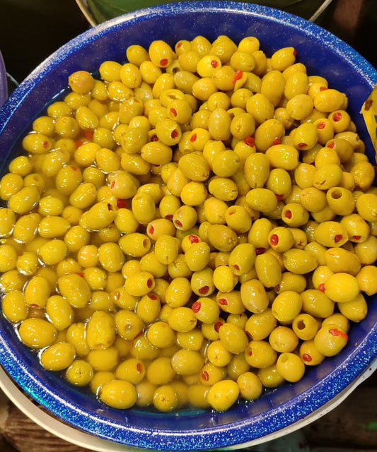 Yeni Sezon Taze Biberli Zeytin